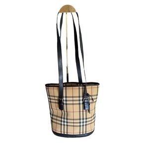 Burberry London Nova Check Bucket Bag
